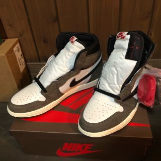 ナイキ(NIKE)のNIKE エアジョーダン1 トラヴィススコット 希少サイズ29.5㎝(スニーカー)