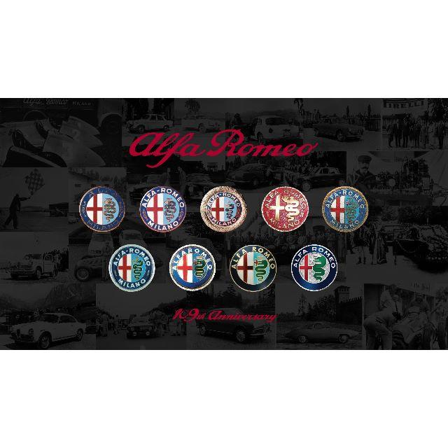 Alfa Romeo(アルファロメオ)の高品質純正仕様★アルファロメオ・エンブレム2枚セット★75mm送料0 自動車/バイクの自動車(車種別パーツ)の商品写真