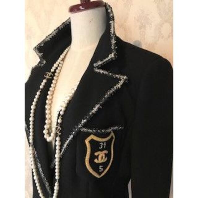 希少♪ CHANEL シャネル エンブレム・ジャケット 40 ♪