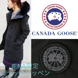 カナダグース(CANADA GOOSE)の★美品★希少★カナダグース IENA ブラックワッペン レディース(ダウンジャケット)