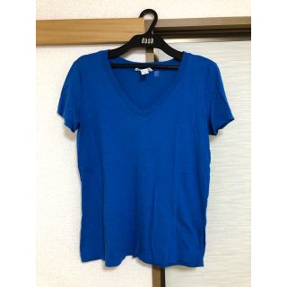 フォーエバートゥエンティーワン(FOREVER 21)のFOREVER21 VネックTシャツ ブルー(Tシャツ(半袖/袖なし))