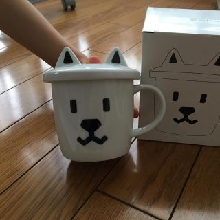 ソフトバンク(Softbank)のSoftbank お父さん フタ付きマグカップ(グラス/カップ)