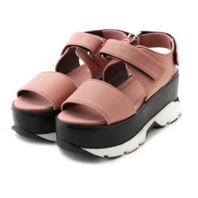 SNIDEL(スナイデル)のsnidel（スナイデル）スニーカーソールサンダル Ｌサイズ ピンク 19春夏 レディースの靴/シューズ(サンダル)の商品写真