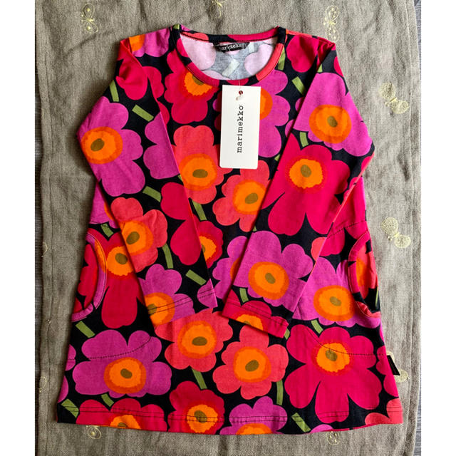 marimekko(マリメッコ)のmarimekko マリメッコ KIDS キッズ UNIKKO ウニッコ ワンピ キッズ/ベビー/マタニティのキッズ服女の子用(90cm~)(ワンピース)の商品写真