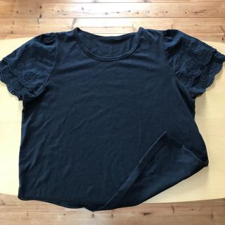 リュリュ(RyuRyu)のレディース袖レースTシャツ(Tシャツ(半袖/袖なし))