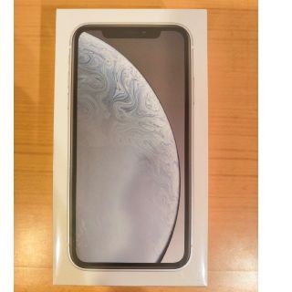 アイフォーン(iPhone)の【新品、未開封】iphoneXR 64gb ホワイト simフリー(スマートフォン本体)