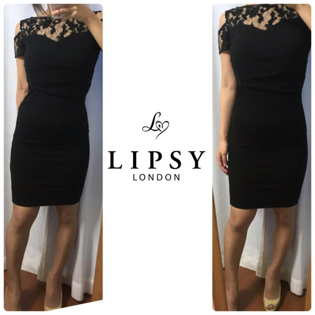 Lipsy(リプシー)のrika様専用ページです♡新品タグ付き ブラックレース  ミニドレス レディースのフォーマル/ドレス(ミニドレス)の商品写真