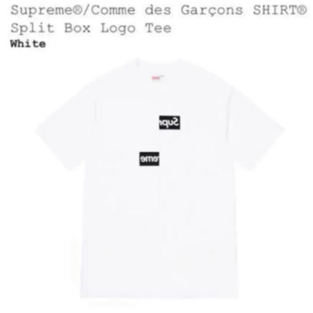 【新品M】Supreme Comme de garcons Split TeeTシャツ/カットソー(半袖/袖なし)