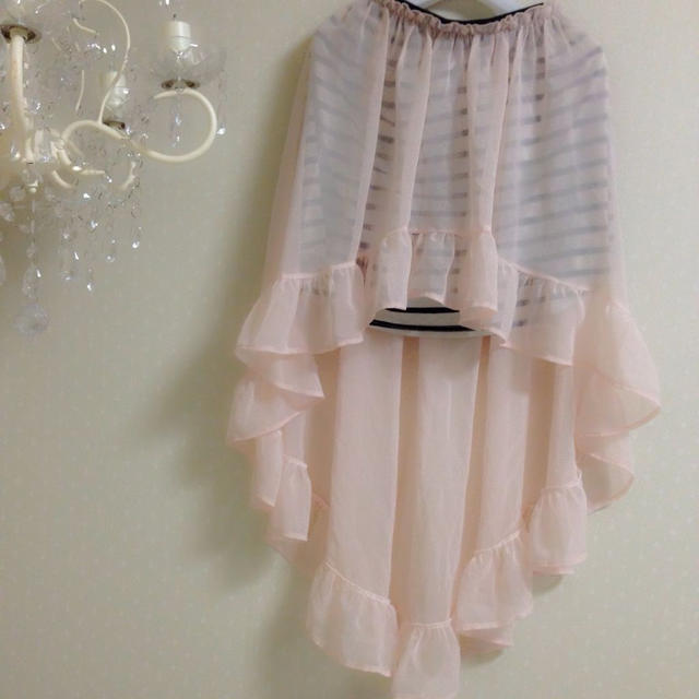 MIIA(ミーア)の♡miia♡新品未使用シースルースカート レディースのスカート(ひざ丈スカート)の商品写真