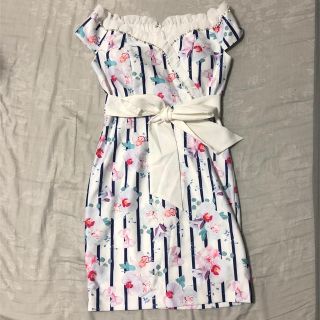 デイジーストア(dazzy store)の新品未使用♡花柄ストライプドレス(ナイトドレス)