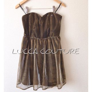 LUCCA COUTURE★セレブ御用達★入手困難★海外購入★size→L★込★(ミニドレス)