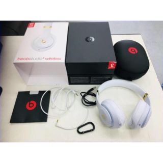 ビーツバイドクタードレ(Beats by Dr Dre)の【美品】beats studio3 wireless ホワイト(ヘッドフォン/イヤフォン)