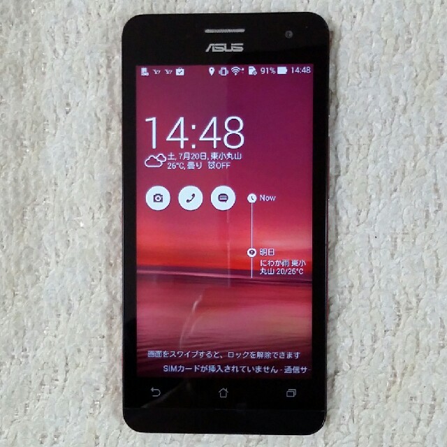 ASUS  Zenfone5 　レッド 3