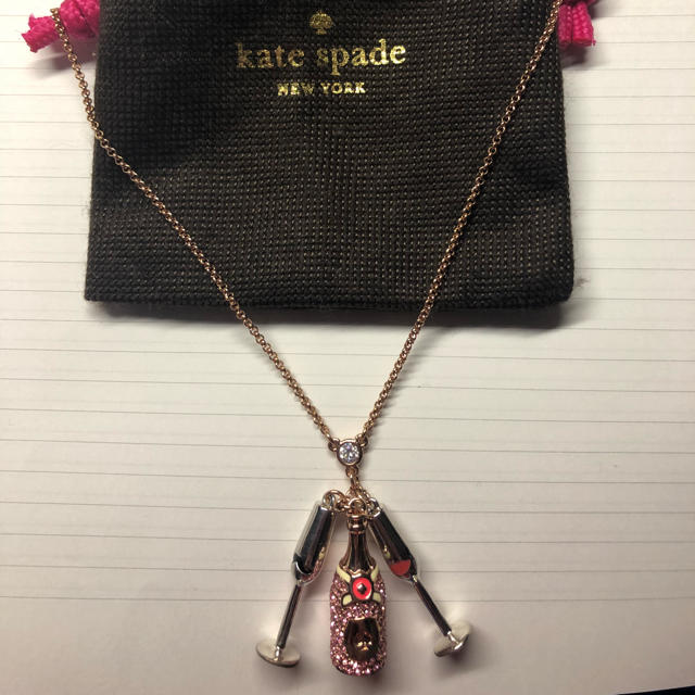 kate spade new york - ケイトスペード シャンパン ロングネックレス ゴールドの通販 by ま's shop｜ケイト