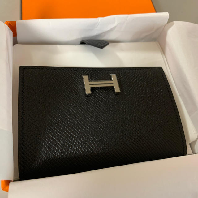 財布新品 エルメス  HERMES ベアン  ミニ 黒