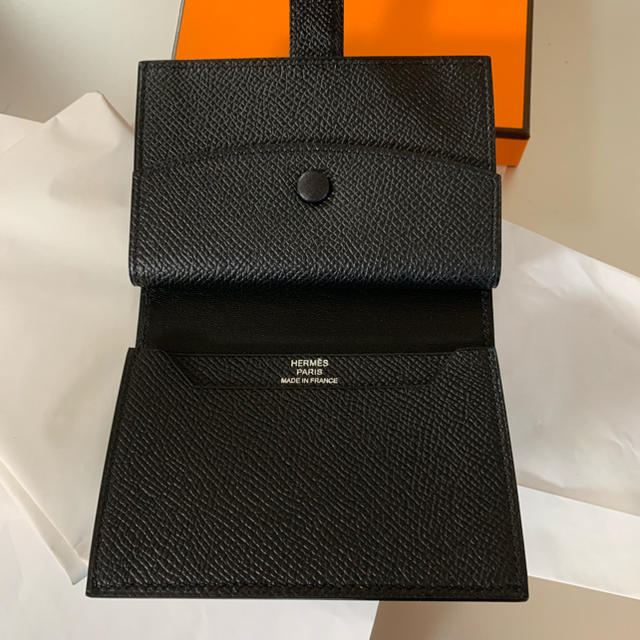 財布新品 エルメス  HERMES ベアン  ミニ 黒