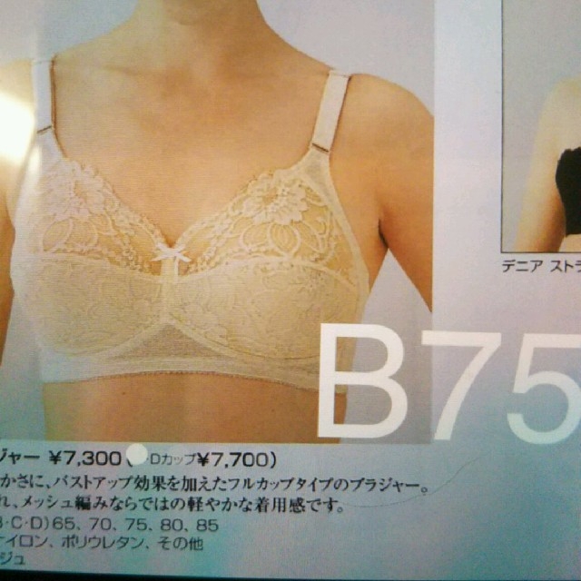 Kanebo(カネボウ)のコットンブラジャーB75 レディースの下着/アンダーウェア(ブラ)の商品写真