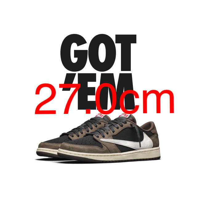 超歓迎 NIKE - 【新品27.0㎝ SNKRS購入】トラヴィス スコット Travis