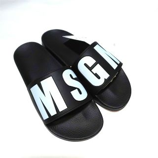 エムエスジイエム(MSGM)のMSGM エムエスジーエム シャワーサンダル 42 ブランド ブラック 黒(サンダル)