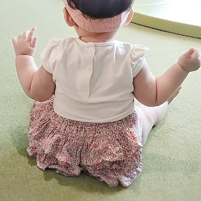 フリルブルマ2枚セット キッズ/ベビー/マタニティのベビー服(~85cm)(パンツ)の商品写真