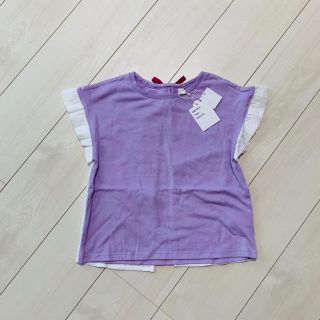 エフオーキッズ(F.O.KIDS)の新品♡アプレレクール レース切り替えトップス130(Tシャツ/カットソー)