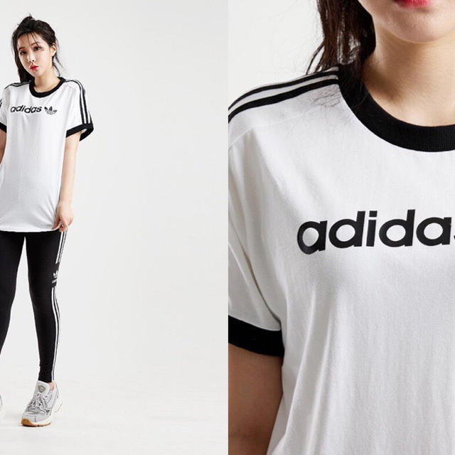 adidas(アディダス)のAdidasアディダスオリジナルス 男女兼用Tシャツ Mサイズ レディースのトップス(Tシャツ(半袖/袖なし))の商品写真