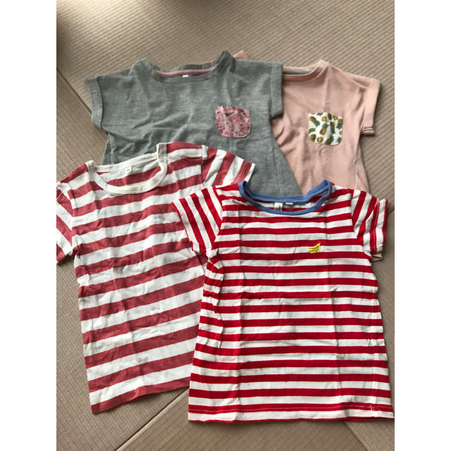 GLOBAL WORK(グローバルワーク)のTシャツ4枚セット キッズ/ベビー/マタニティのキッズ服女の子用(90cm~)(Tシャツ/カットソー)の商品写真