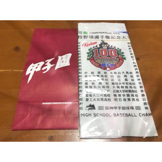 【新品・未使用・未開封】高校野球 100回記念大会 ミニタオル 甲子園観戦記念品(記念品/関連グッズ)