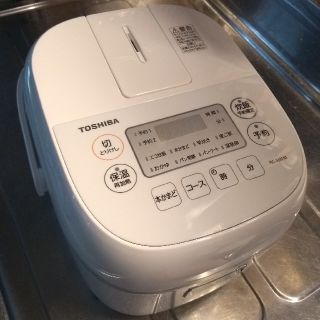 トウシバ(東芝)のひめもも様専用【1度のみ使用】東芝製マイコン式炊飯器(3合炊き) RC-5MFM(炊飯器)