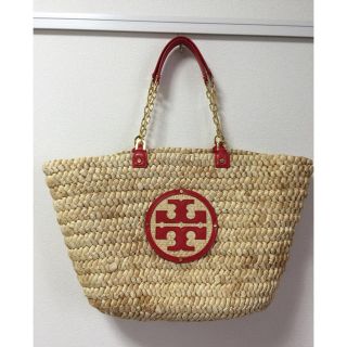 トリーバーチ(Tory Burch)の★トリバーチ TORY BURCH ★ ストロー かご ロゴ ショルダーバッグ(ショルダーバッグ)