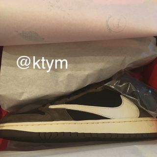 ナイキ(NIKE)のAIR JORDAN 1 LOW TRAVIS SCOTT 26.5cm(スニーカー)