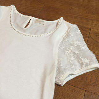 ロディスポット(LODISPOTTO)の🎀お袖刺繍カットソー🎀(Tシャツ(半袖/袖なし))