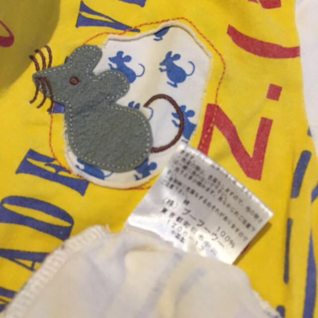 BOOFOOWOO(ブーフーウー)のブーフーウー  ネズミさんTシャツ  KIDS 100cm エンタメ/ホビーのコレクション(その他)の商品写真
