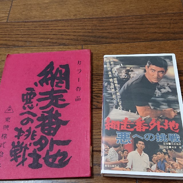 高倉健  現代任侠史  台本とVHSのセット  東映  安藤昇  石井輝男