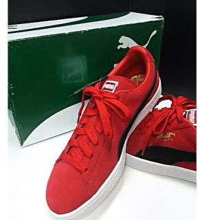 H04198 未使用品 PUMA スエードレザースニーカー 刺子：28.5cm