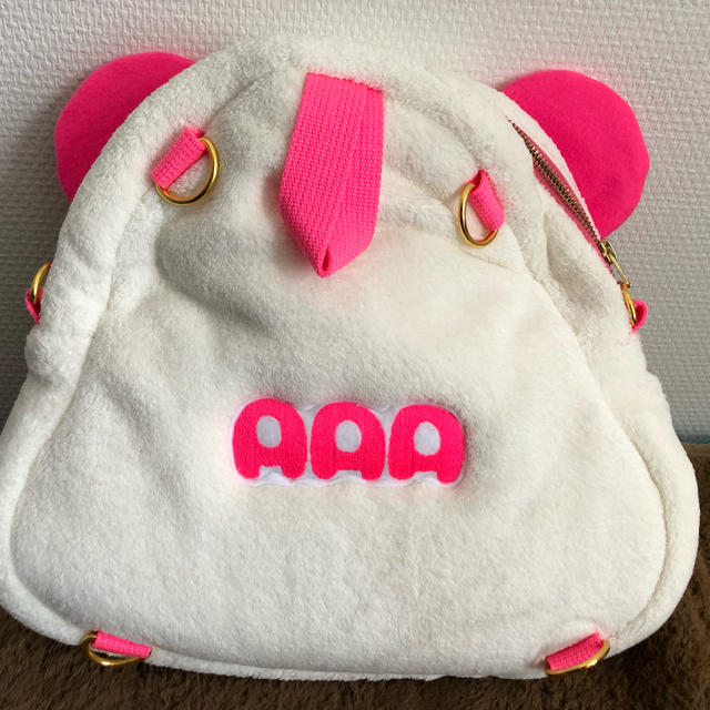 AAA(トリプルエー)のえーパンダ リュック（ピンク） エンタメ/ホビーのおもちゃ/ぬいぐるみ(キャラクターグッズ)の商品写真