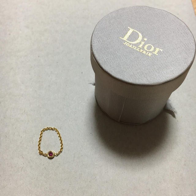 Dior(ディオール)のDior ディオール ミミウィリング ルビー イエローゴールド 6号 レディースのアクセサリー(リング(指輪))の商品写真
