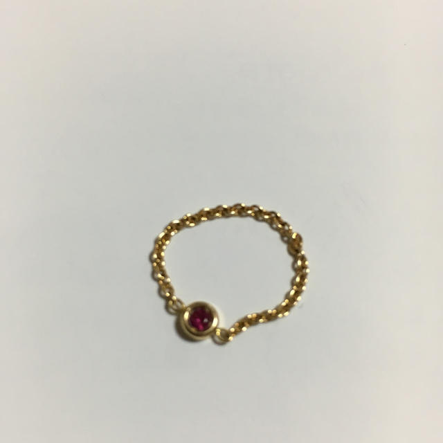 Dior(ディオール)のDior ディオール ミミウィリング ルビー イエローゴールド 6号 レディースのアクセサリー(リング(指輪))の商品写真