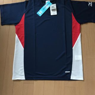 ミズノ(MIZUNO)のミズノ   ドライサイエンススポーツTシャツ Mサイズ 紺／赤／白(Tシャツ/カットソー(半袖/袖なし))