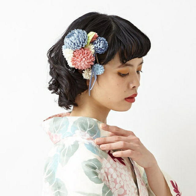 ふりふ - らりるさん専用【新品】ぽんぽん菊 髪飾り(ふりふ)の通販
