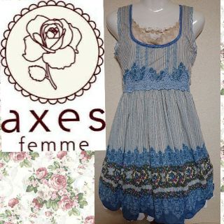 アクシーズファム(axes femme)のaxes femme 花柄ワンピース クラシカル ロリータ(ひざ丈ワンピース)