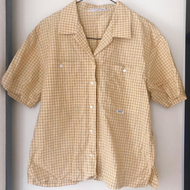 Santa Monica(サンタモニカ)の古着 Mademoiselle NON NON  チェック半袖シャツ レディースのトップス(Tシャツ(半袖/袖なし))の商品写真