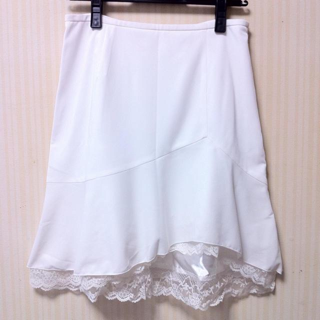 ♡White ひらっスカート♡ レディースのスカート(ひざ丈スカート)の商品写真