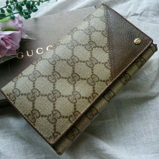 グッチ(Gucci)のGUCCI オールドグッチ　GG柄　長財布　がま口　PVC(財布)