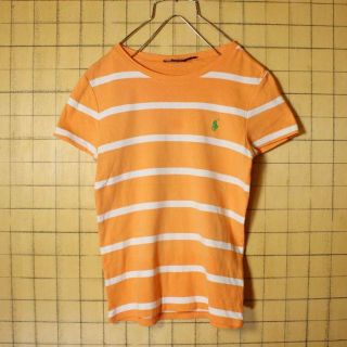 ラルフローレン(Ralph Lauren)のRALPH LAUREN SPORT ボーダー TシャツS オレンジ ts422(Tシャツ(半袖/袖なし))