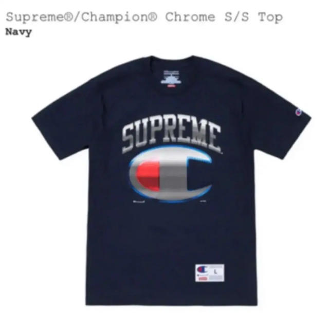 【新品XL】Supreme Champion Chrome Top 紺