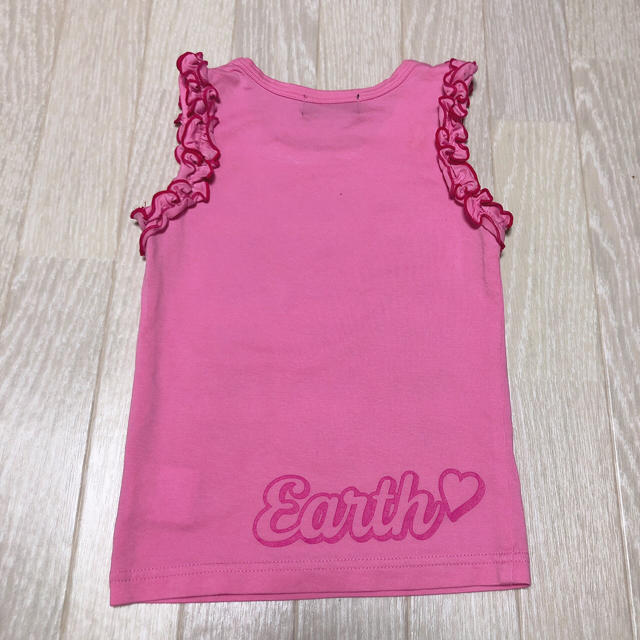 EARTHMAGIC(アースマジック)のハートタンクトップ♡ キッズ/ベビー/マタニティのキッズ服女の子用(90cm~)(Tシャツ/カットソー)の商品写真