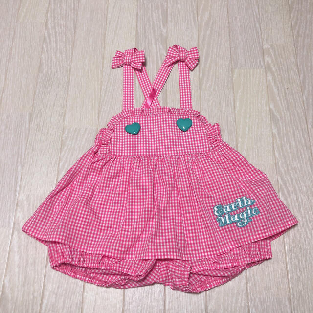 EARTHMAGIC(アースマジック)のギンガムチェックがらパンツスカート♡ キッズ/ベビー/マタニティのキッズ服女の子用(90cm~)(その他)の商品写真