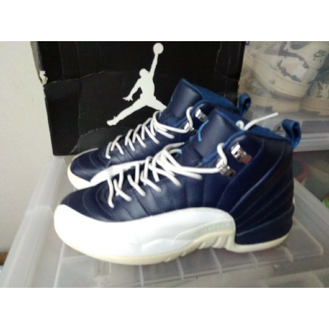 極美品 箱付NIKE AIR JORDAN 12 RETRO (GS) 24.5