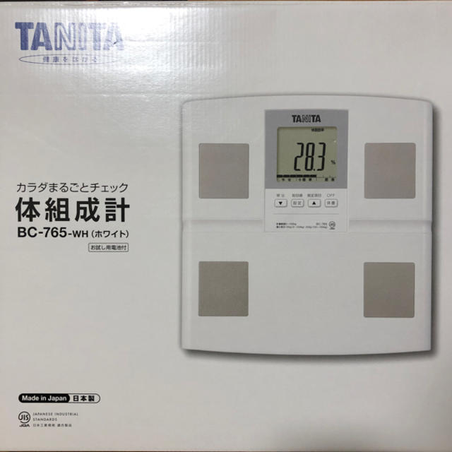 TANITA - 新品 TANITA 体組成計 BC-765-WH ホワイトの通販 by 咲's shop｜タニタならラクマ